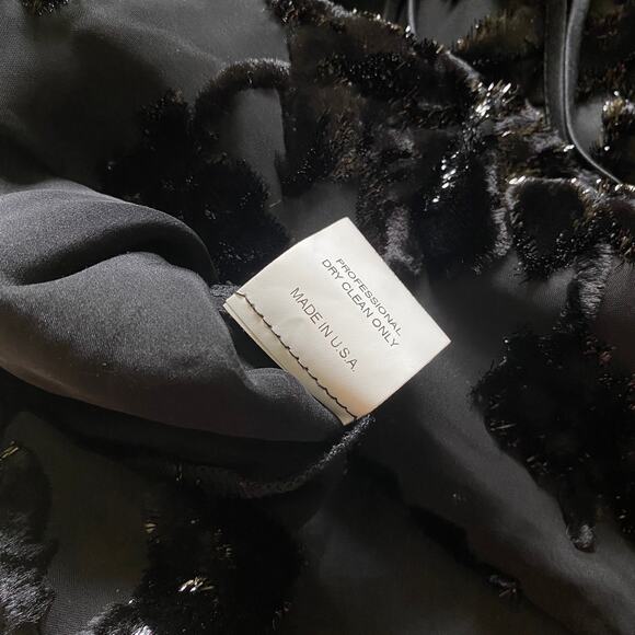 Poleci Textured Black Rose Cami Top Sz 8 - Picture 6 of 10